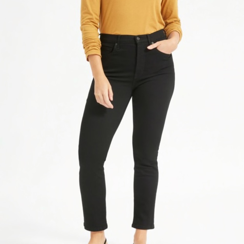 Everlane High Rise Black Jeans